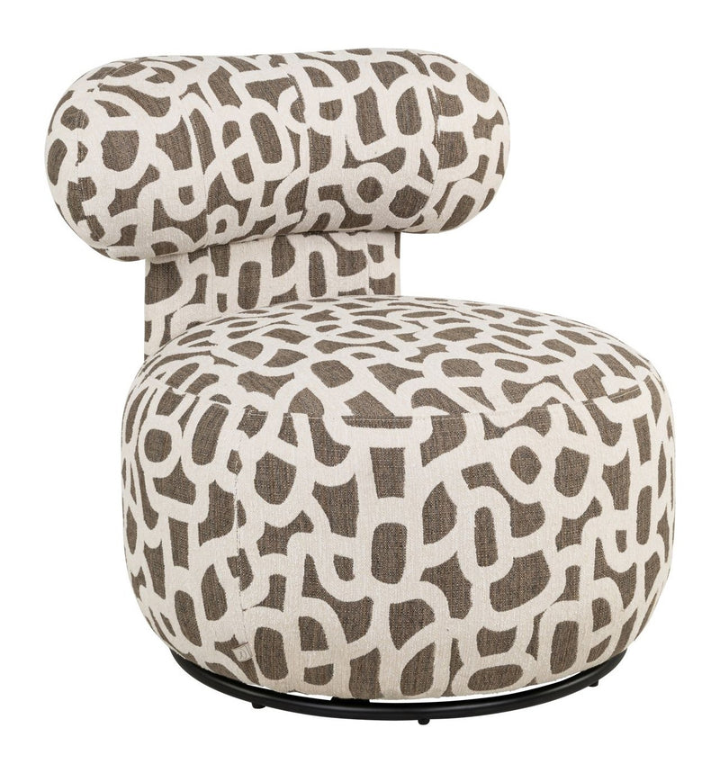 Lounge Stuhl Kaya weave brown – Richmond Sessel, Eisengestell