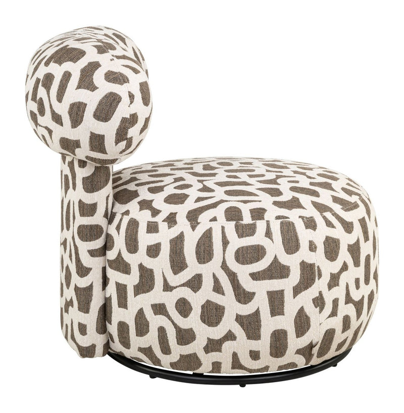Lounge Stuhl Kaya weave brown – Richmond Sessel, Eisengestell