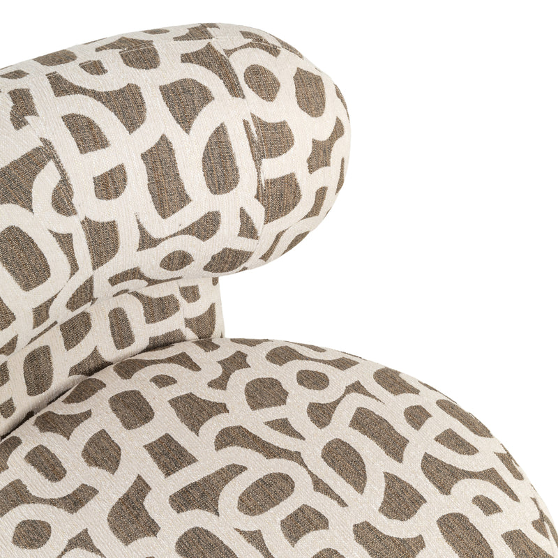 Lounge Stuhl Kaya weave brown – Richmond Sessel, Eisengestell