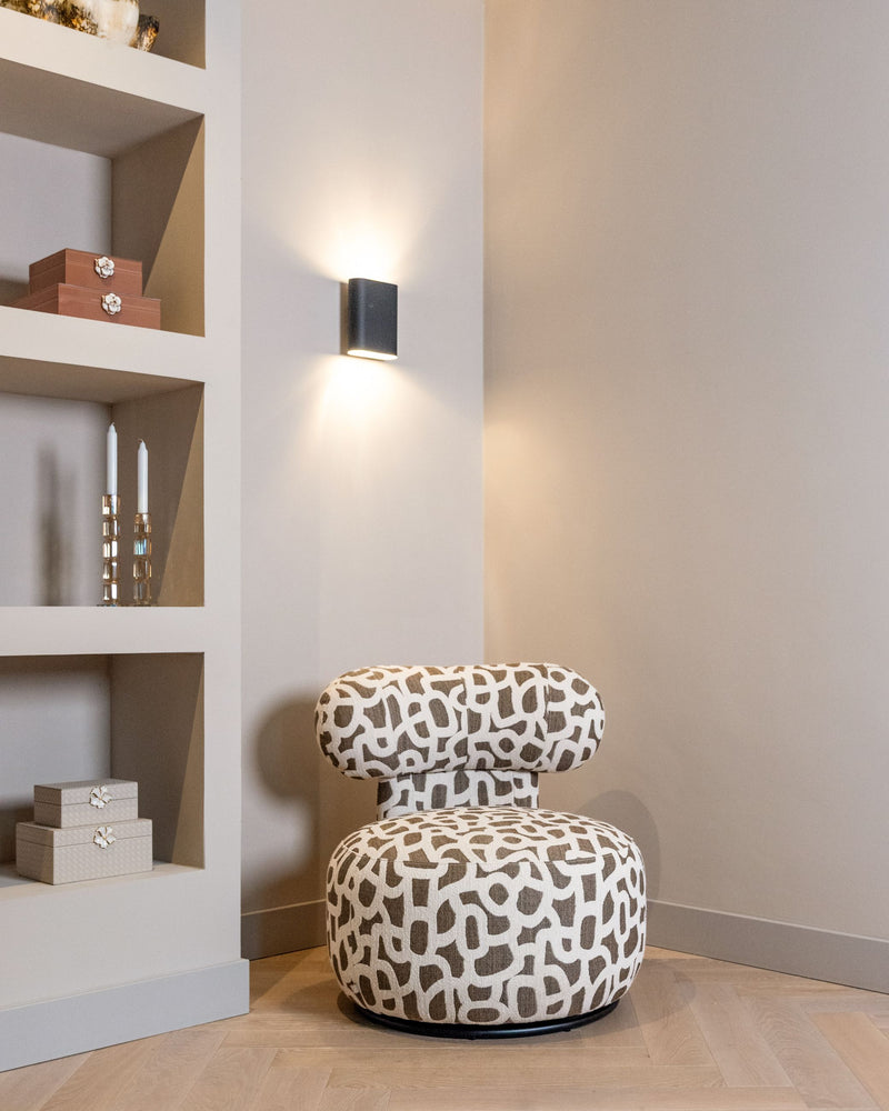 Lounge Stuhl Kaya weave brown – Richmond Sessel, Eisengestell