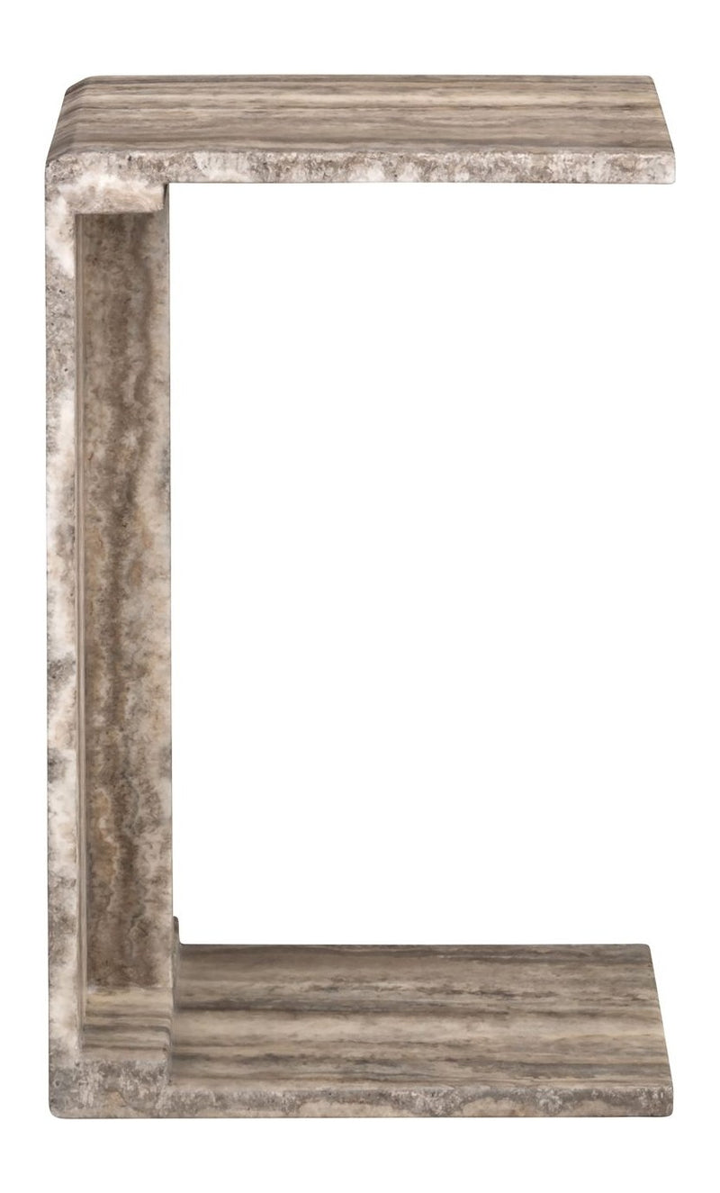 Sofabeistelltisch Dulce grey mit Marmorplatte fürs Wohnzimmer