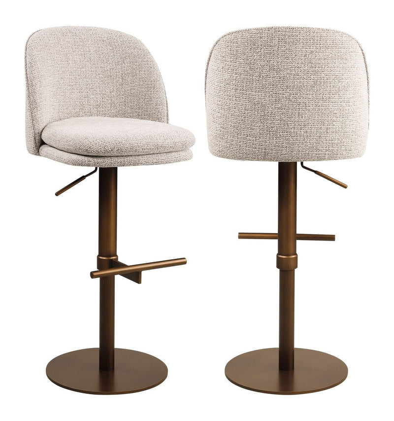 Barhocker Vesper mocca fancy – höhenverstellbar & drehbar