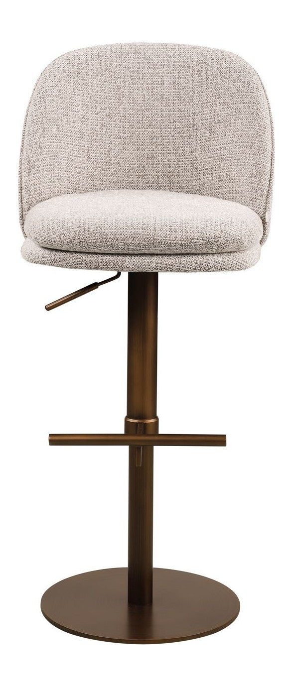 Barhocker Vesper mocca fancy – höhenverstellbar & drehbar