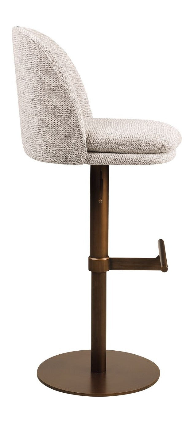 Barhocker Vesper mocca fancy – höhenverstellbar & drehbar