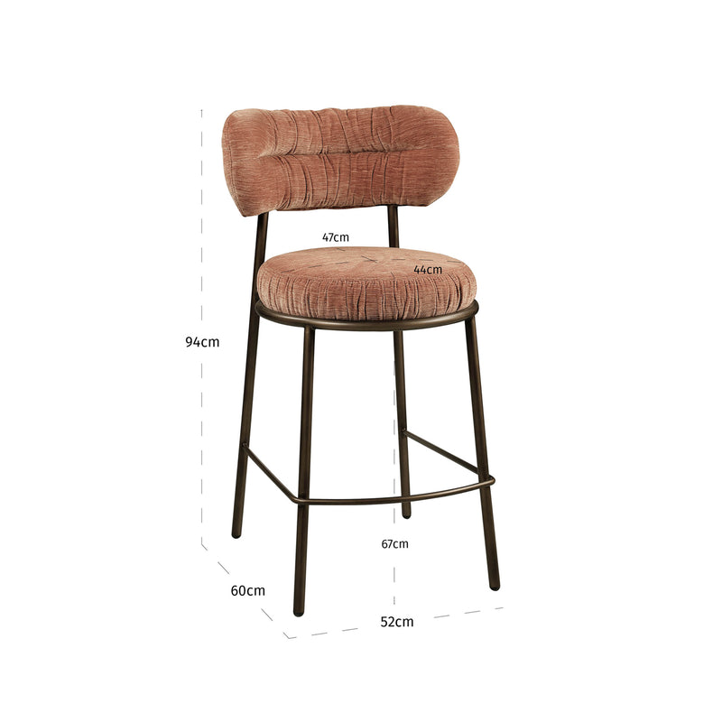 Barhocker Encanto Be Straight Mocha Mousse von Richmond für Küche