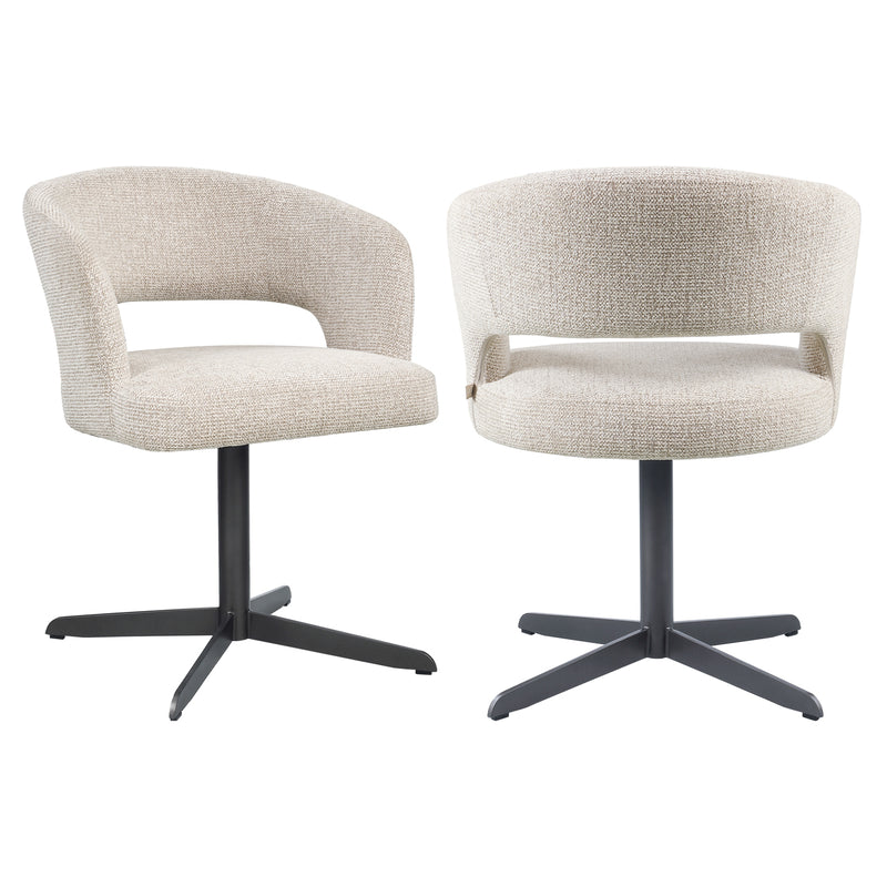 Esszimmerstuhl Blanca Natural mit Polsterbezug – Richmond Interiors