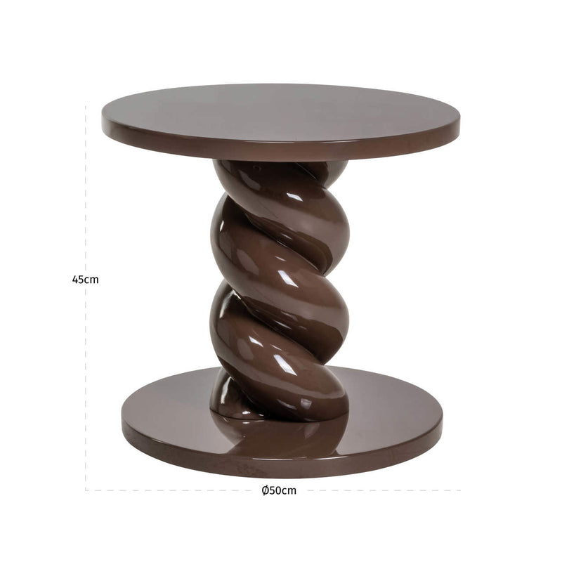 Beistelltisch Coco Chestnut – Richmond Design, Ø50 x H45 cm