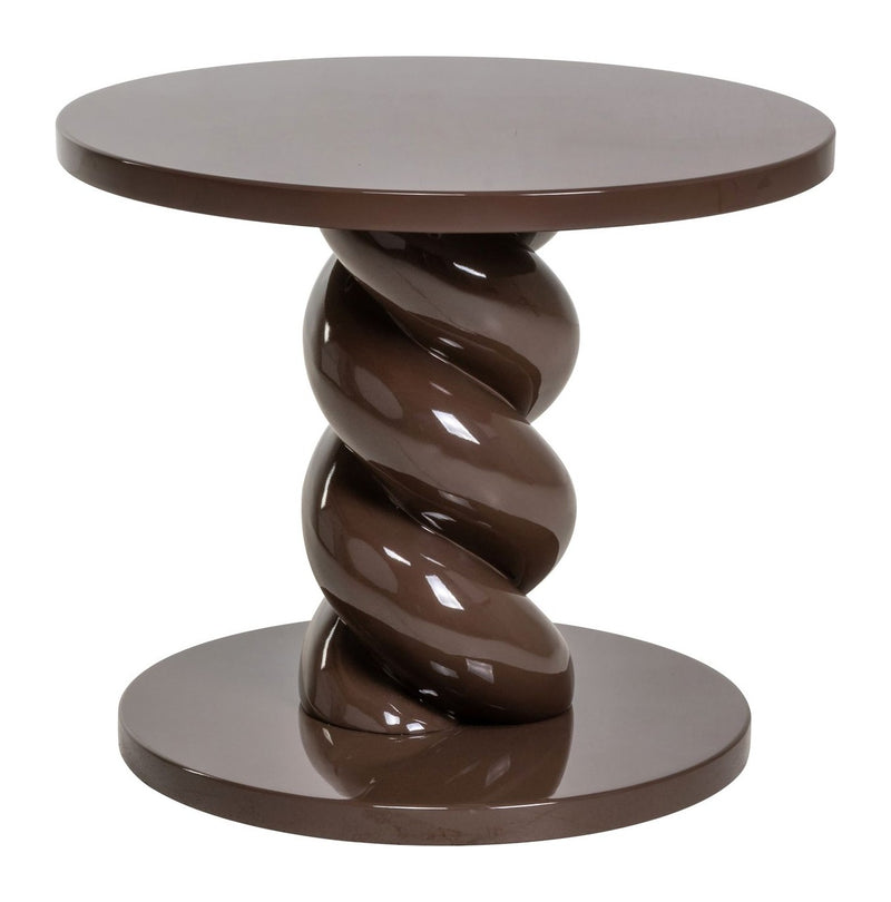 Beistelltisch Celeste Chestnut in Kastanienbraun, Richmond, Ø55 cm