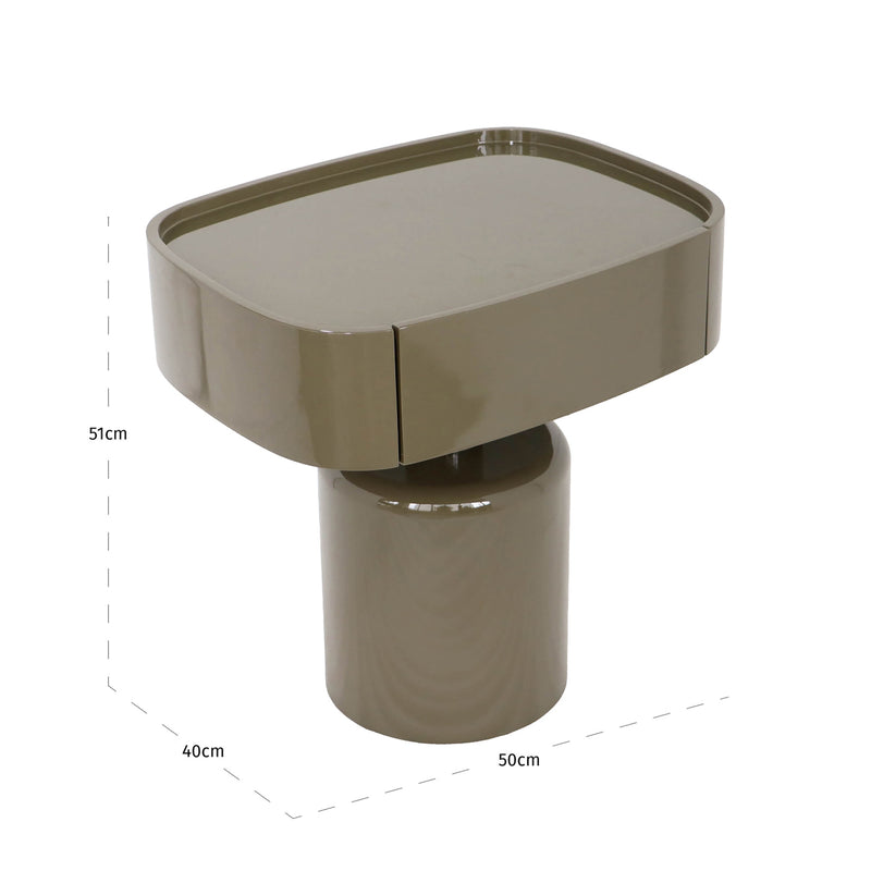 Nachttisch Sage Clay green – MDF-Nachttisch fürs Schlafzimmer