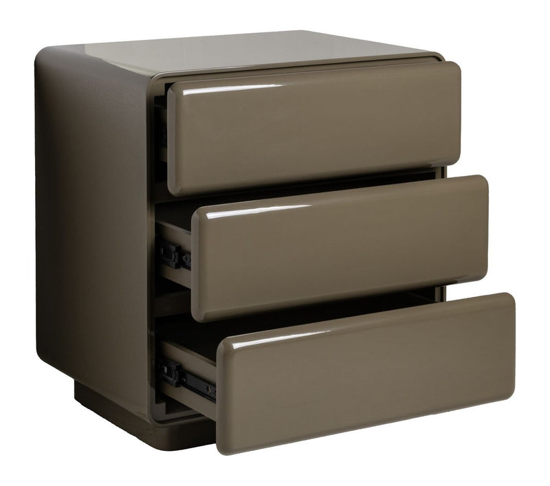 Nachttisch Demy Clay green – MDF Beistelltisch fürs Schlafzimmer