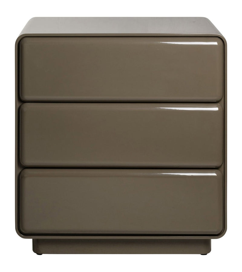 Nachttisch Demy Clay green – MDF Beistelltisch fürs Schlafzimmer