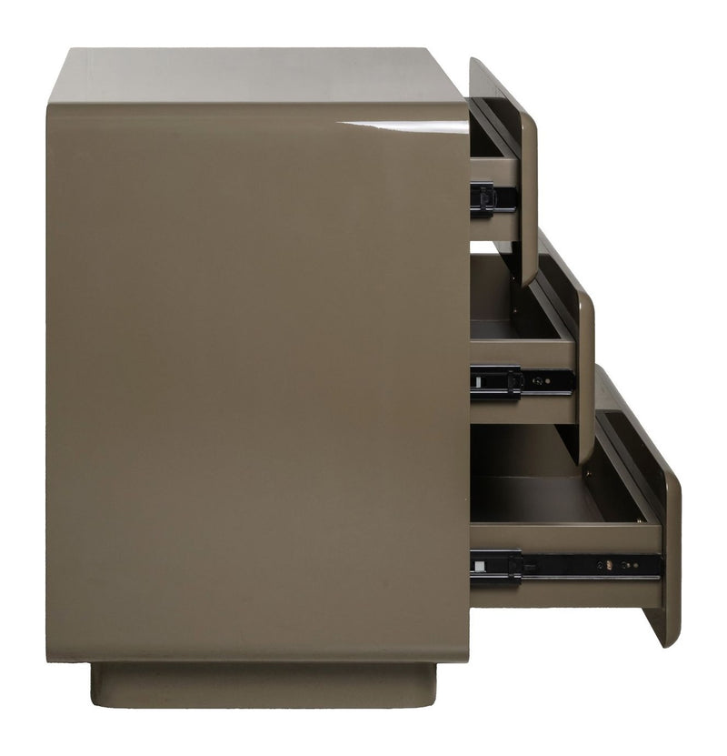 Nachttisch Demy Clay green – MDF Beistelltisch fürs Schlafzimmer