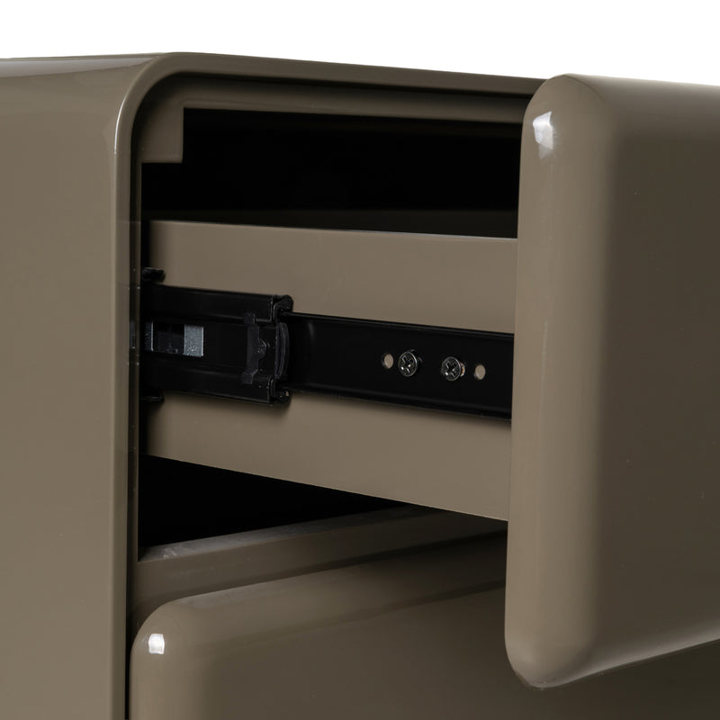 Nachttisch Demy Clay green – MDF Beistelltisch fürs Schlafzimmer