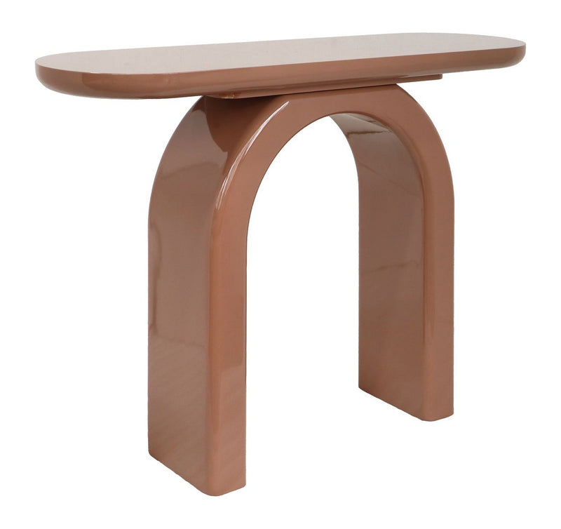 Konsole Kourtney Mocha Mousse – MDF-Wandkonsole für Flur & Wohnzimmer