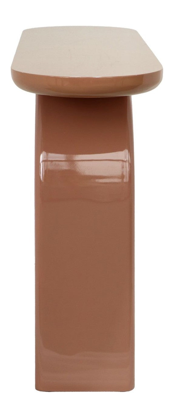 Konsole Kourtney Mocha Mousse – MDF-Wandkonsole für Flur & Wohnzimmer