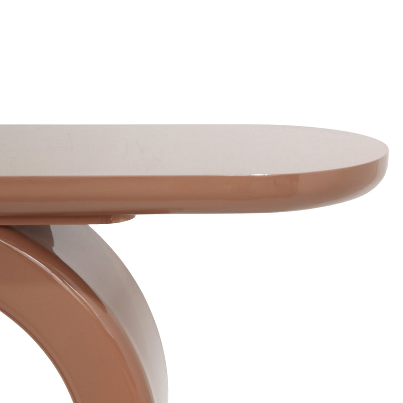 Konsole Kourtney Mocha Mousse – MDF-Wandkonsole für Flur & Wohnzimmer