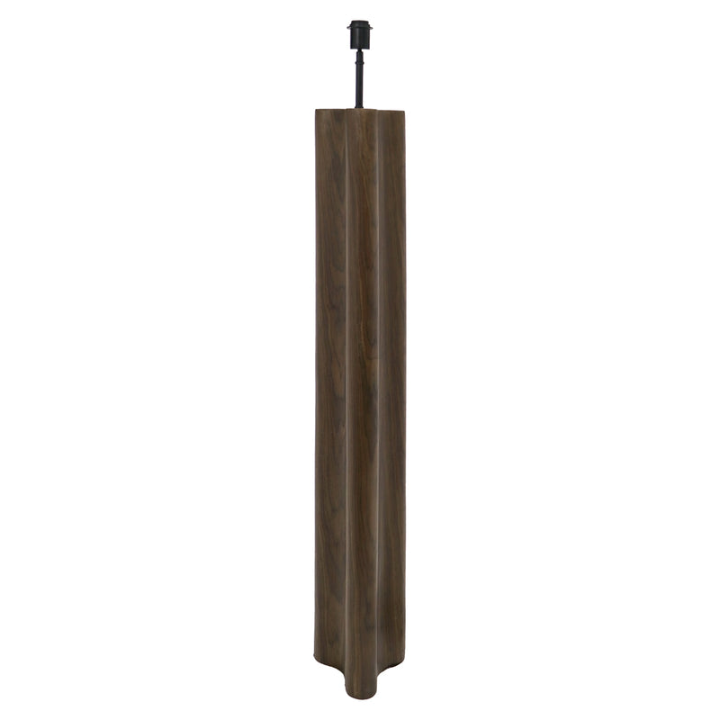 Stehlampe Jamy Walnut - elegante Standleuchte mit Holzoptik, E27