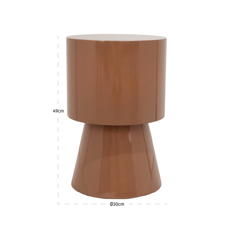 Beistelltisch Liza mocha mousse – kompaktes Design für Sofa & Sessel