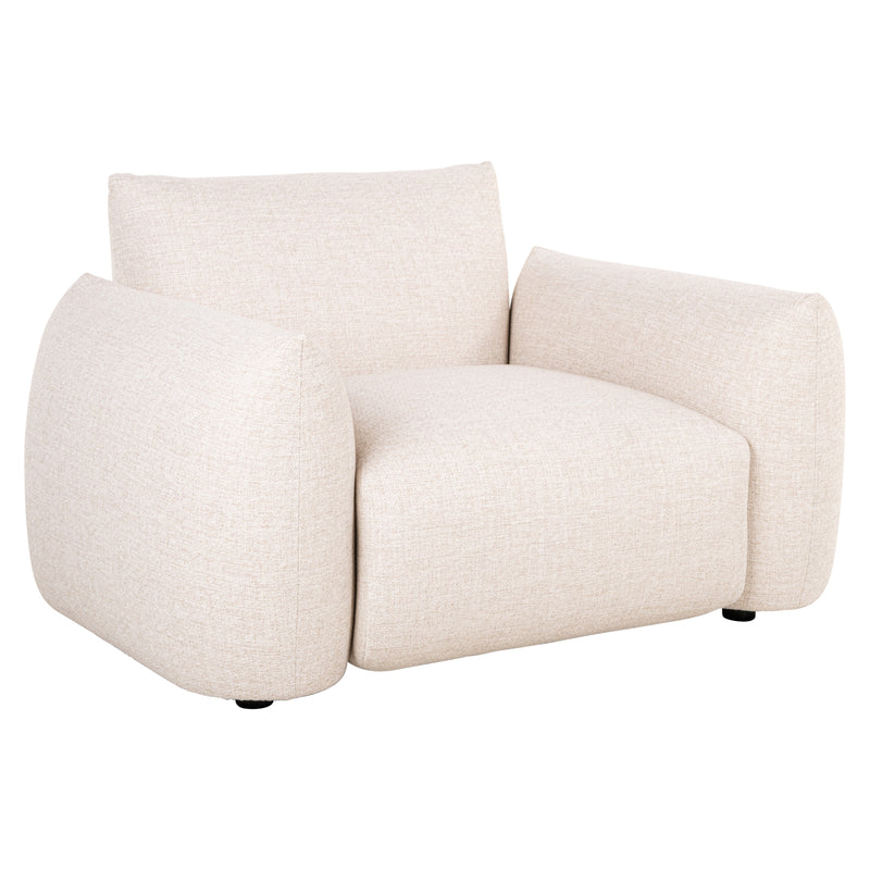 Outdoor Lounge Stuhl Dawson beige alpine mit Aluminiumgestell