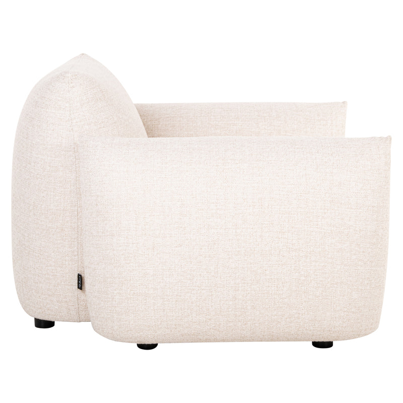 Outdoor Lounge Stuhl Dawson beige alpine mit Aluminiumgestell