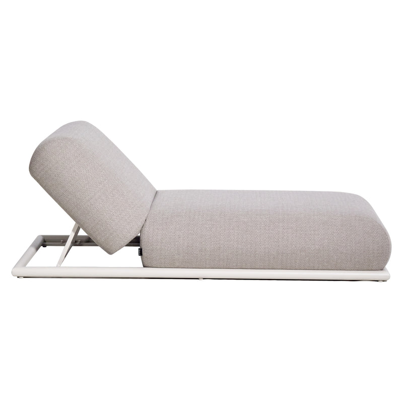 Outdoor Liege Sullivan Greige Alpine mit Aluminiumrahmen