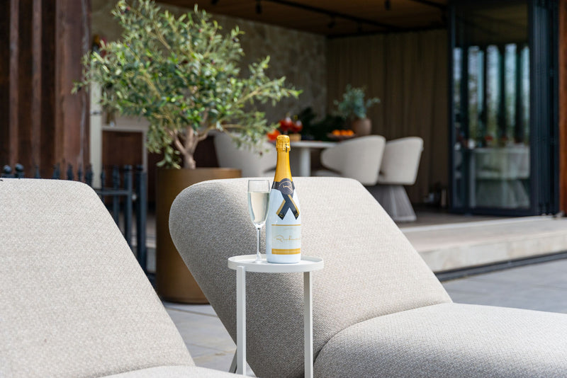 Outdoor Liege Sullivan Greige Alpine mit Aluminiumrahmen