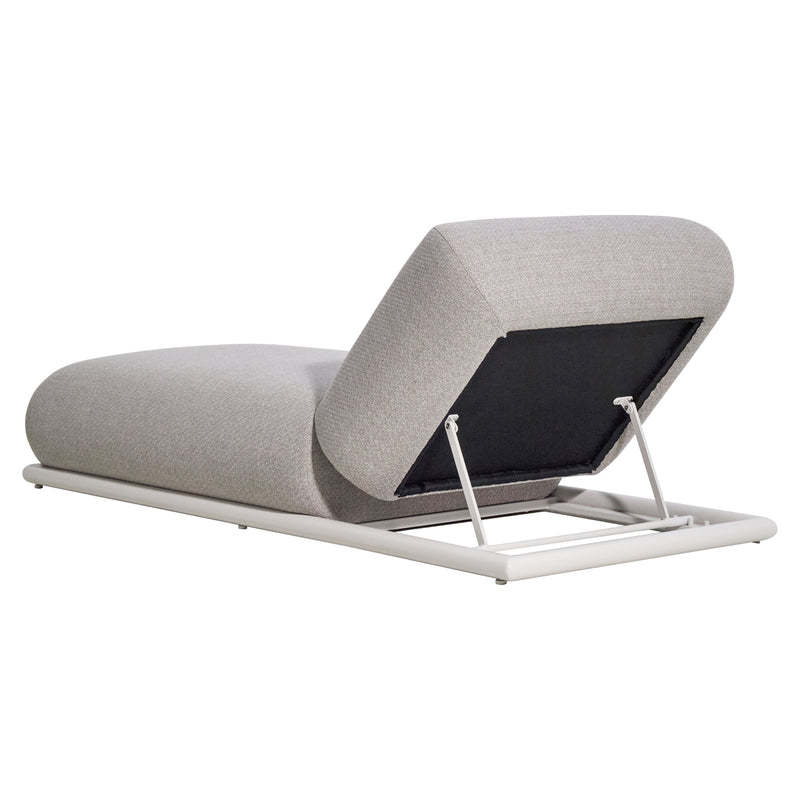 Outdoor Liege Sullivan Greige Alpine mit Aluminiumrahmen