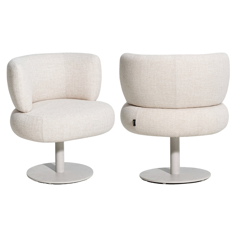 Outdoor Stuhl Mason beige alpine – drehbar, wetterfest, UV-beständig