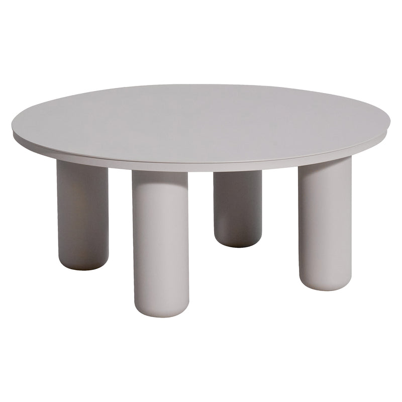 Gartencouchtisch Quinn rund Ø86 cm, Aluminium light beige, Richmond