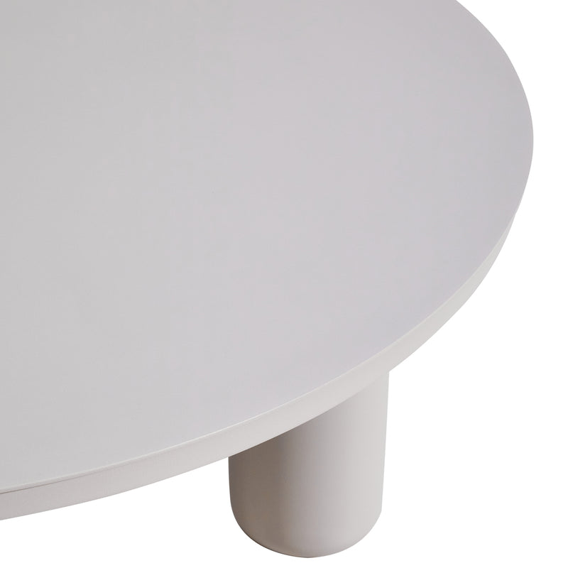 Gartencouchtisch Quinn rund Ø86 cm, Aluminium light beige, Richmond