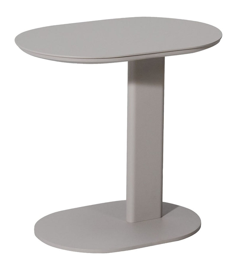 Outdoor Beistelltisch Quinn, wetterfest, Aluminium light beige