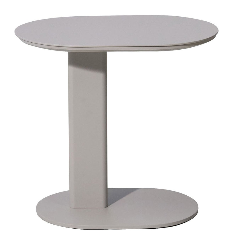 Outdoor Beistelltisch Quinn, wetterfest, Aluminium light beige