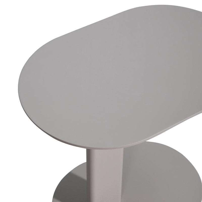 Outdoor Beistelltisch Quinn, wetterfest, Aluminium light beige