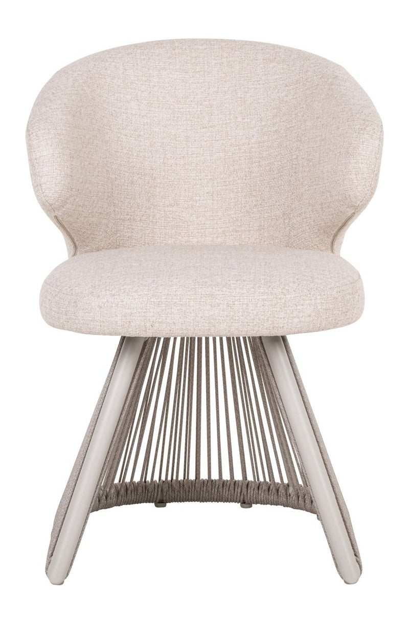 Outdoor Stuhl Nuba Beige Alpine – Richmond Gartenstuhl mit Geflecht