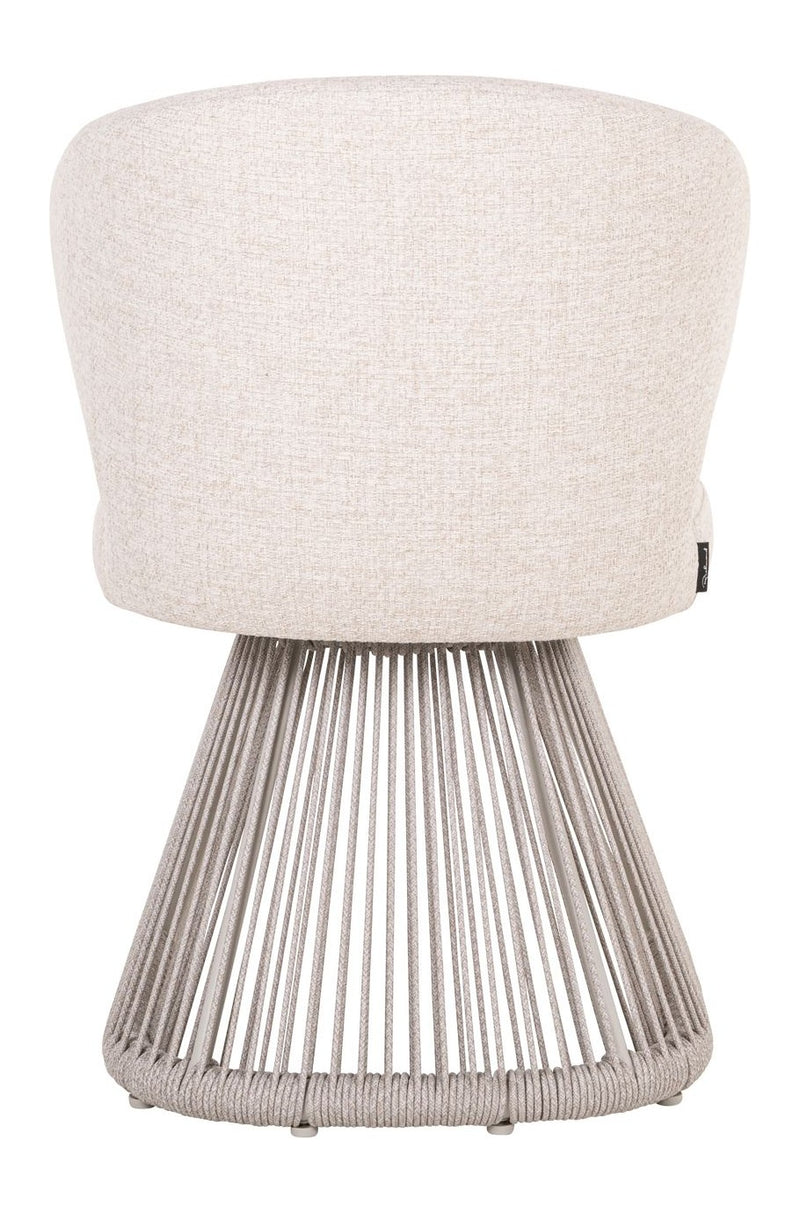 Outdoor Stuhl Nuba Beige Alpine – Richmond Gartenstuhl mit Geflecht