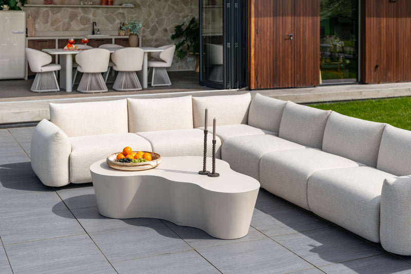 Garten Sofa Dawson Zusatzelement beige alpine – Outdoor Modul
