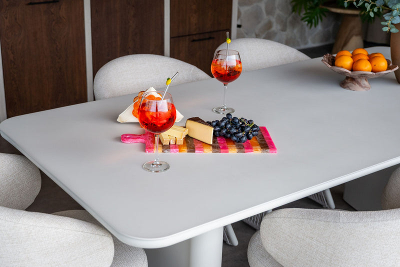 Richmond Outdoor Esstisch Senza 220 cm Aluminium Light Beige