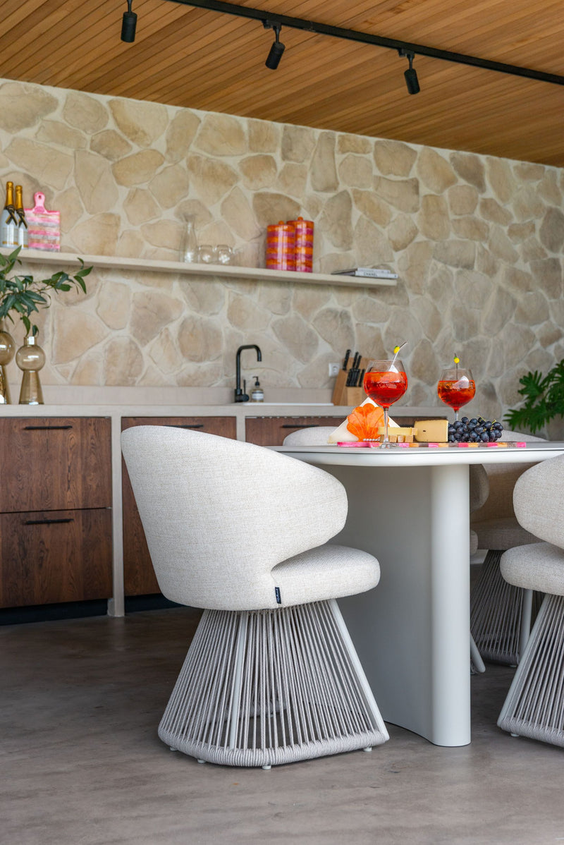 Richmond Outdoor Esstisch Senza 220 cm Aluminium Light Beige