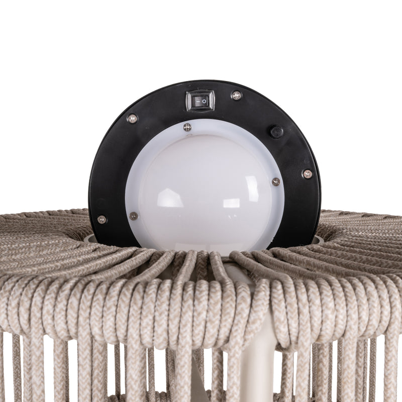 Richmond Garten Stehlampe Lunar mit Solarfunktion, beige, 152 cm