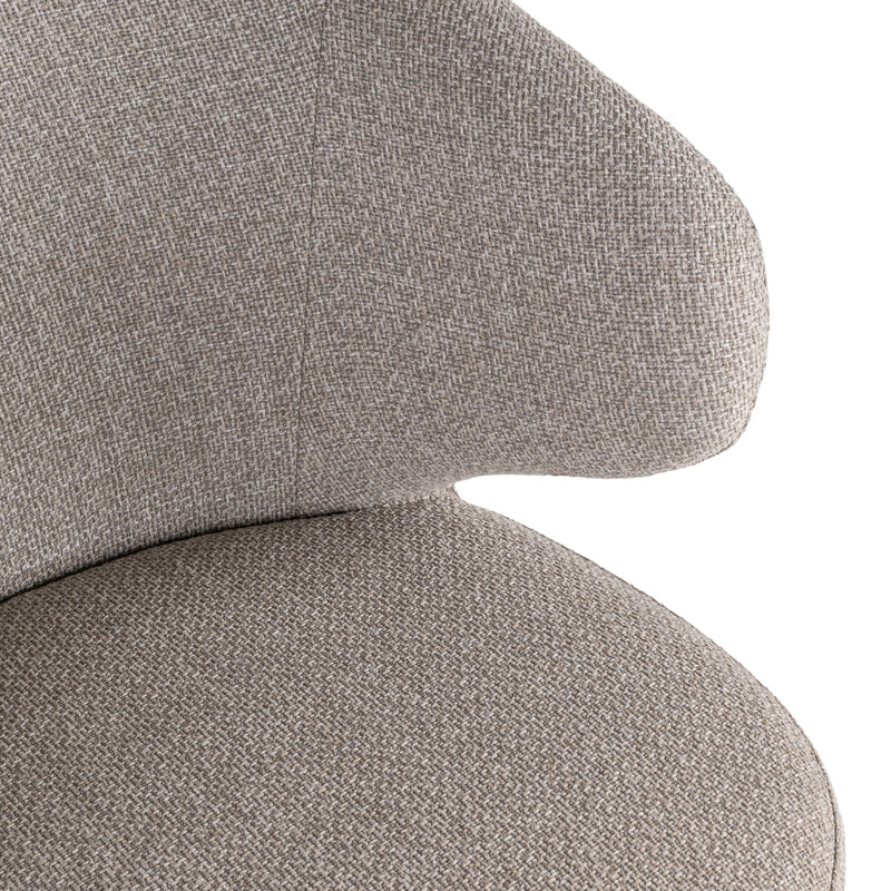 Outdoor Stuhl Nuba greige alpine mit Aluminiumgestell & Seilgeflecht