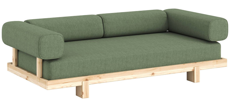 Schlafsofa STAY Sofa Bed mit Taschenfederkern Kiefer massiv unfinished