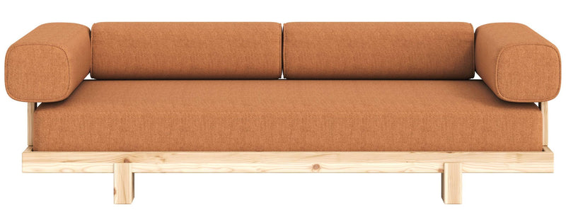 Schlafsofa STAY Sofa Bed mit Taschenfederkern Kiefer massiv unfinished