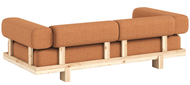 Schlafsofa STAY Sofa Bed mit Taschenfederkern Kiefer massiv unfinished