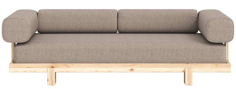 Schlafsofa STAY Sofa Bed mit Taschenfederkern Kiefer massiv unfinished