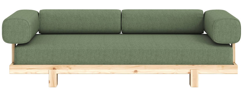 Schlafsofa STAY Sofa Bed mit Taschenfederkern Kiefer massiv unfinished