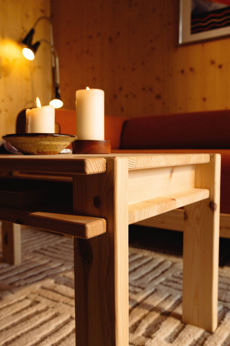 Couchtisch TUCK Coffee Table 80 x 50 cm Kiefer unbehandelt von Karup