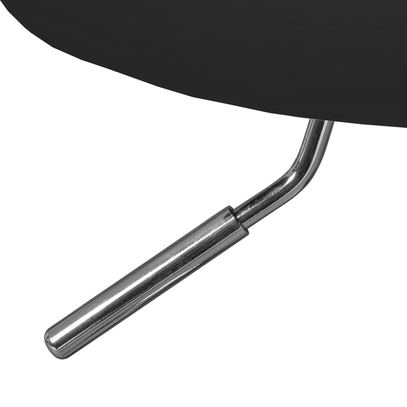 Drehhocker Asra Schwarz mit Gaslift, höhenverstellbar für Büro