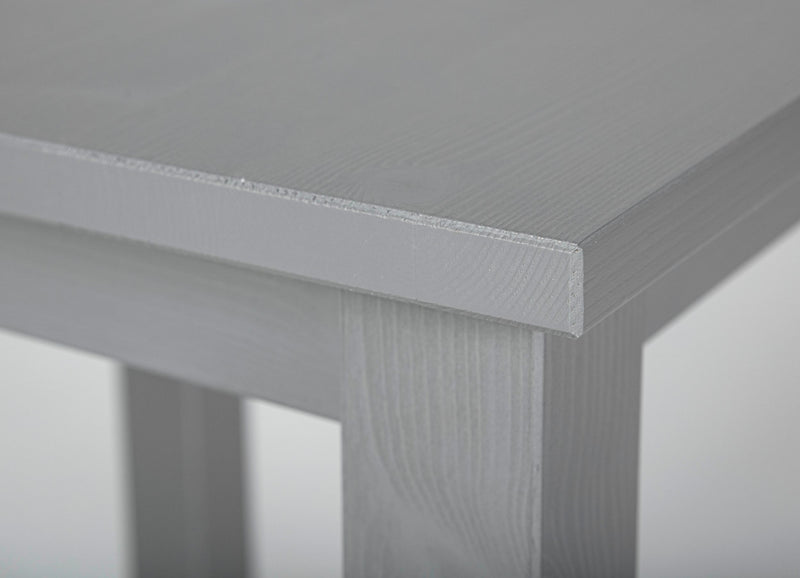 Beistelltisch Stellan aus Massivholz Kiefer in Grau fürs Wohnzimmer