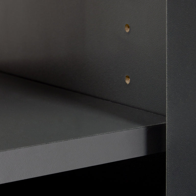 Badschrank Veneto Hochschrank in Anthrazit mit Softclose-Türen