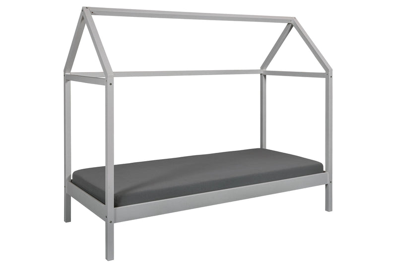 Hausbett Sun Road Grau aus Massivholz Kiefer fürs Kinderzimmer
